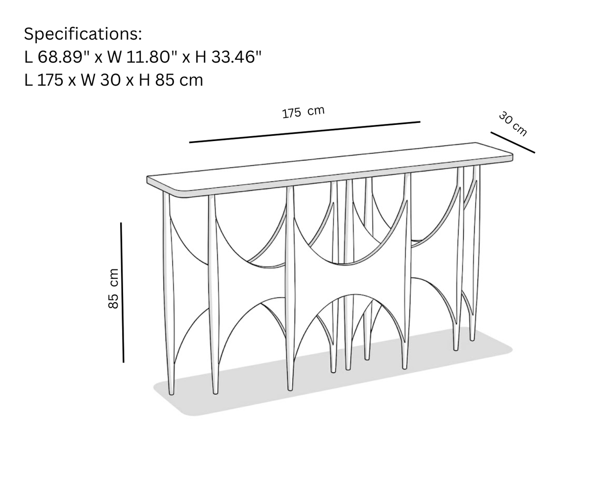 Phalanx Console Table