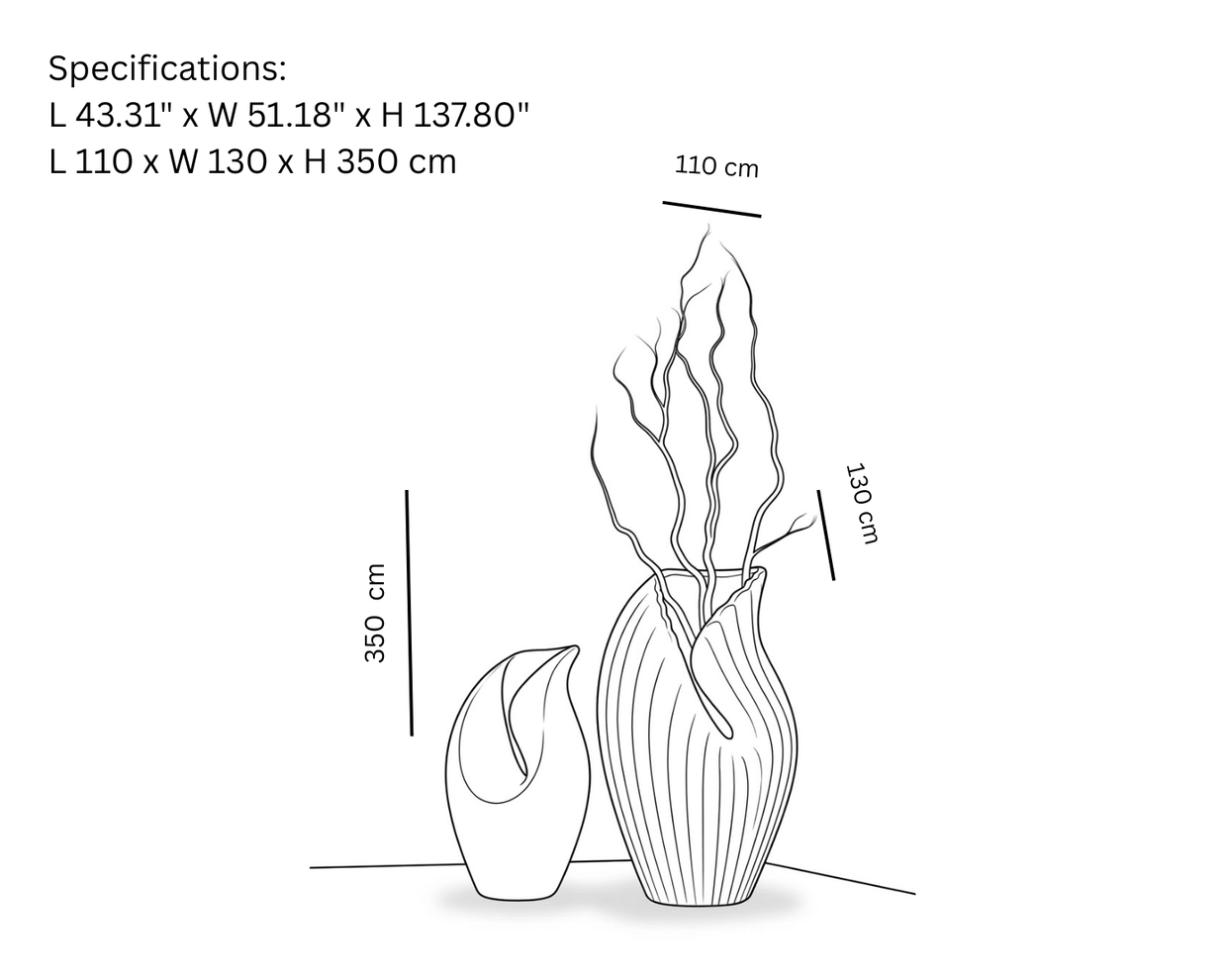 Gyro Vase (Set of 2)