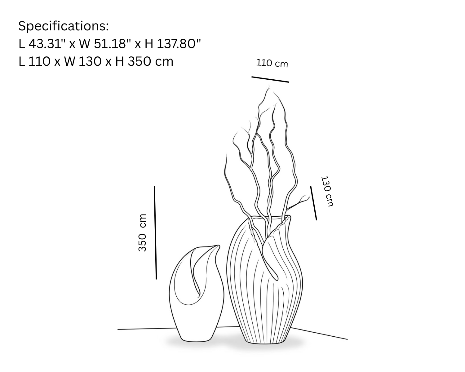 Gyro Vase (Set of 2)