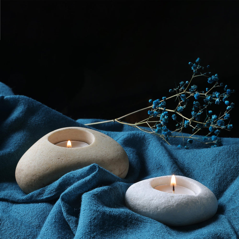 Pebble Tea Light Holder