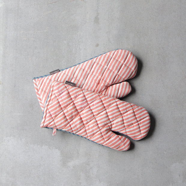 BASIK POP - MITTEN - TEAL/CORAL