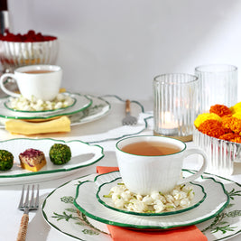 Edge of Evergreen Tea Set of 4