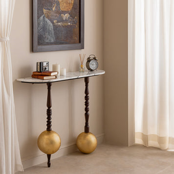 Globule Gold Leafing Console