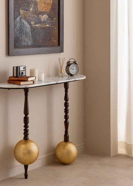 Globule Gold Leafing Console