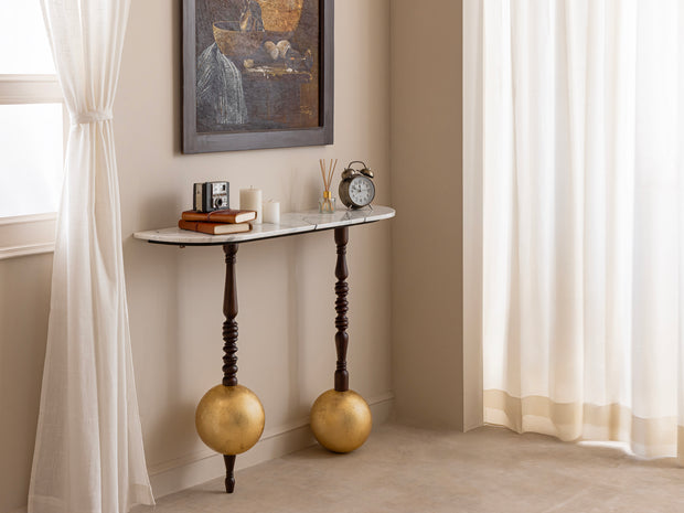 Globule Gold Leafing Console