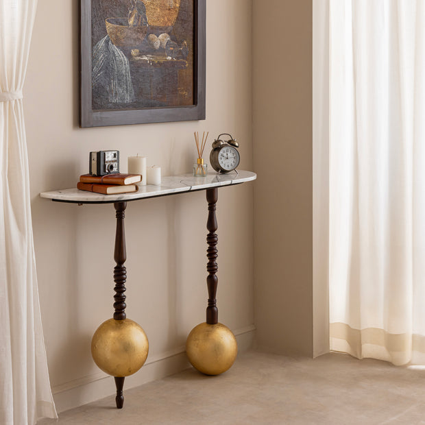 Globule Gold Leafing Console