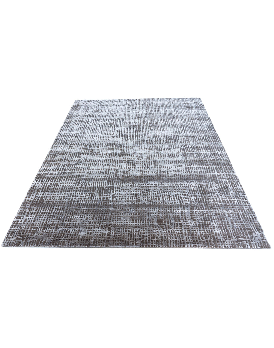 M A R C O luxury handmade rug by Cherom in modern design, made of New Zealand wool and bamboo silk.