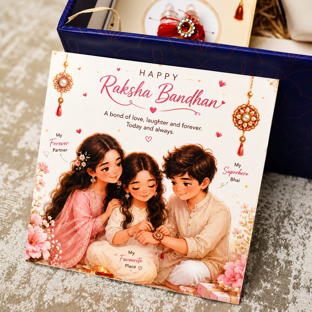 Artecasa Best Bhai Ever Rakhi Box for Brother | Premium Raksha Bandhan Gift Hamper with Bhai Mug, Rakhi, Pooja Essentials, Greeting Card & Personalized Note - https://artecasa.in/