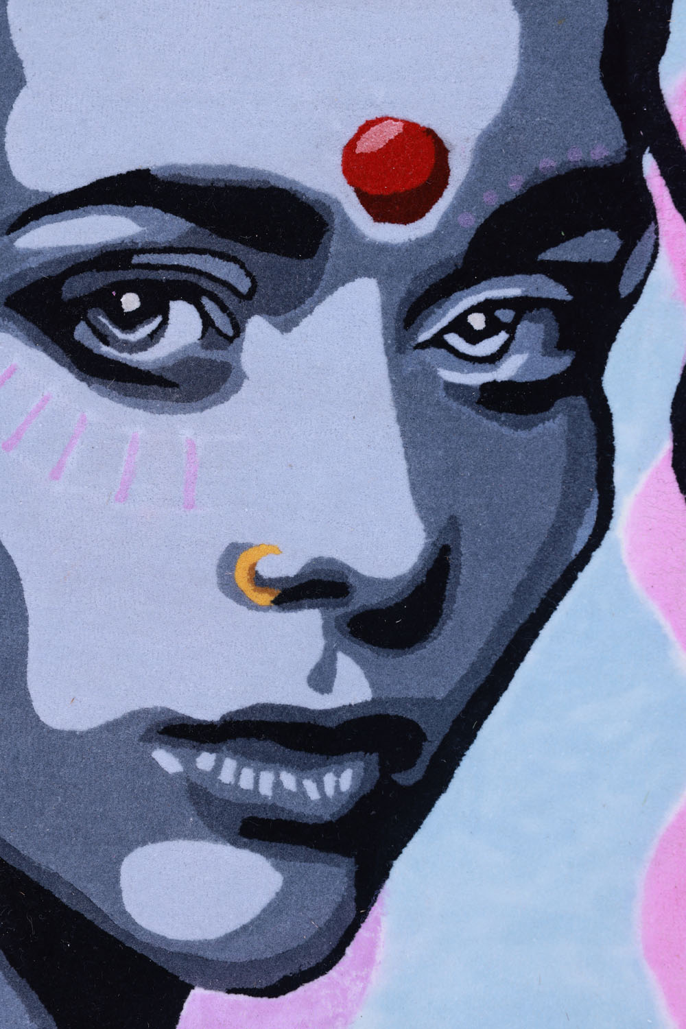 Theia Black & White NZ Wool bamboo silk 4x6 feet Rectangle Rug - I MEAN DESIGN