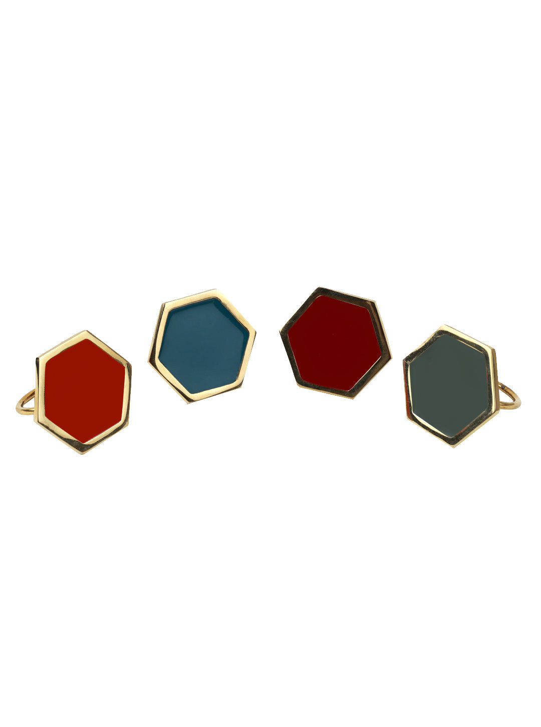 Hexy Rings Set of 4