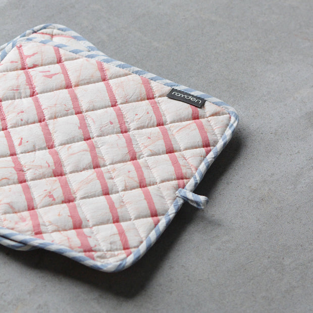 BASIK POP - POT HOLDER - CORAL [Set of 2]