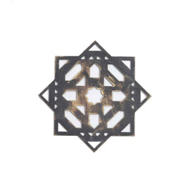 Mantra Coasters - brown verdigris set of 2