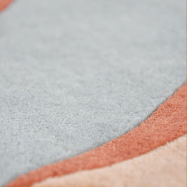 Lava Multicolour NZ Wool 6x6 feet Irregular Rug - I MEAN DESIGN