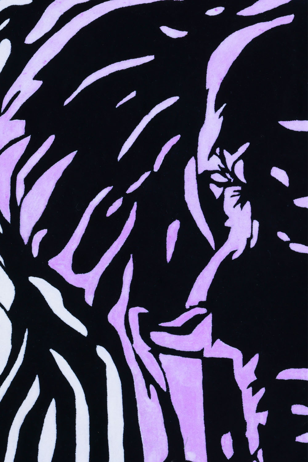 Tusker Black & White NZ Wool 5x5 feet Square Rug - I MEAN DESIGN