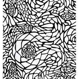 Serpent Black & White NZ Wool 5.5x4 feet Rectangle Rug - I MEAN DESIGN