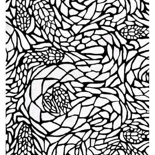 Serpent Black & White NZ Wool 5.5x4 feet Rectangle Rug - I MEAN DESIGN