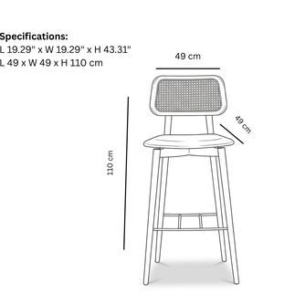 Sled High Bar Chair
