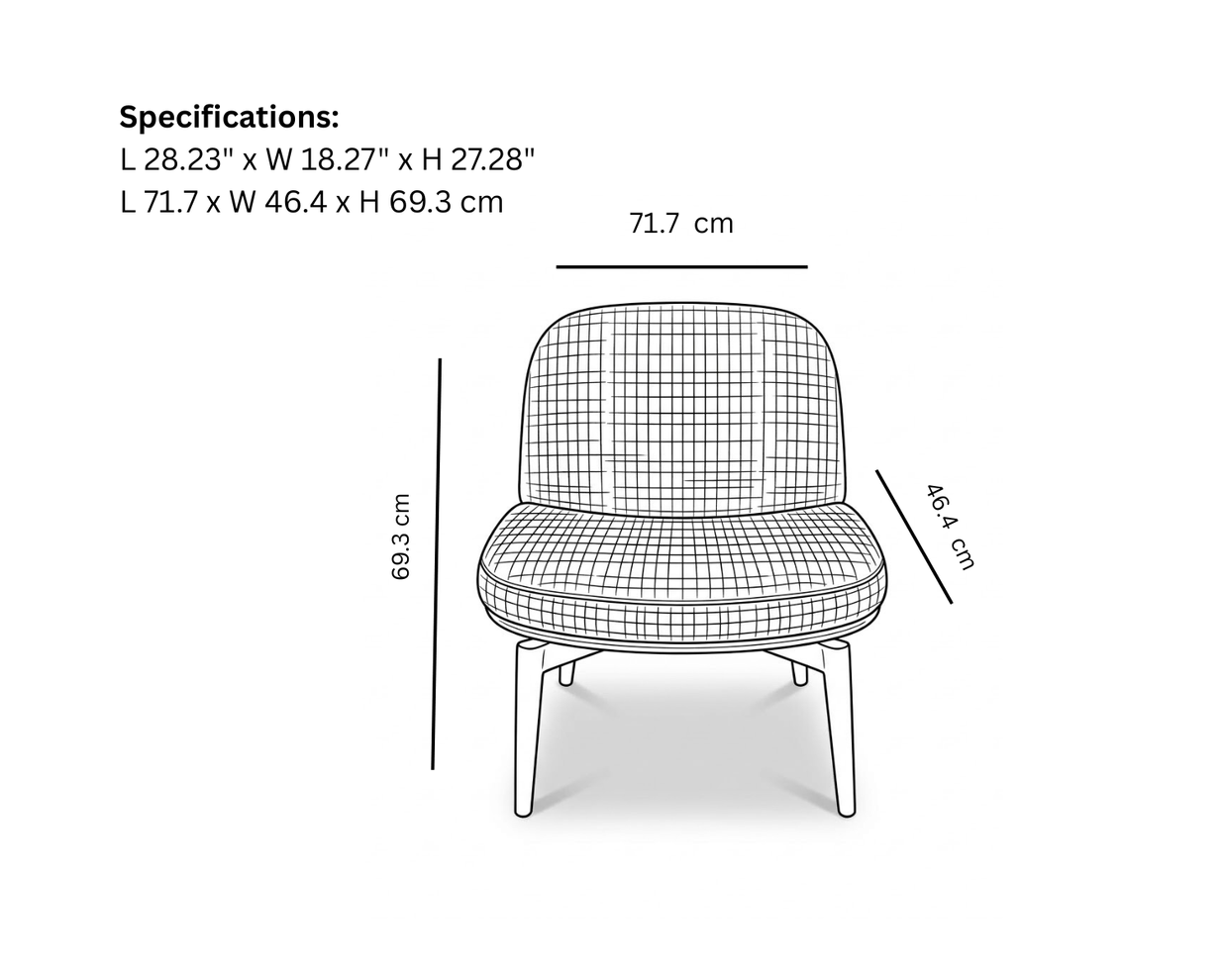 Shelf Single Seater Chair