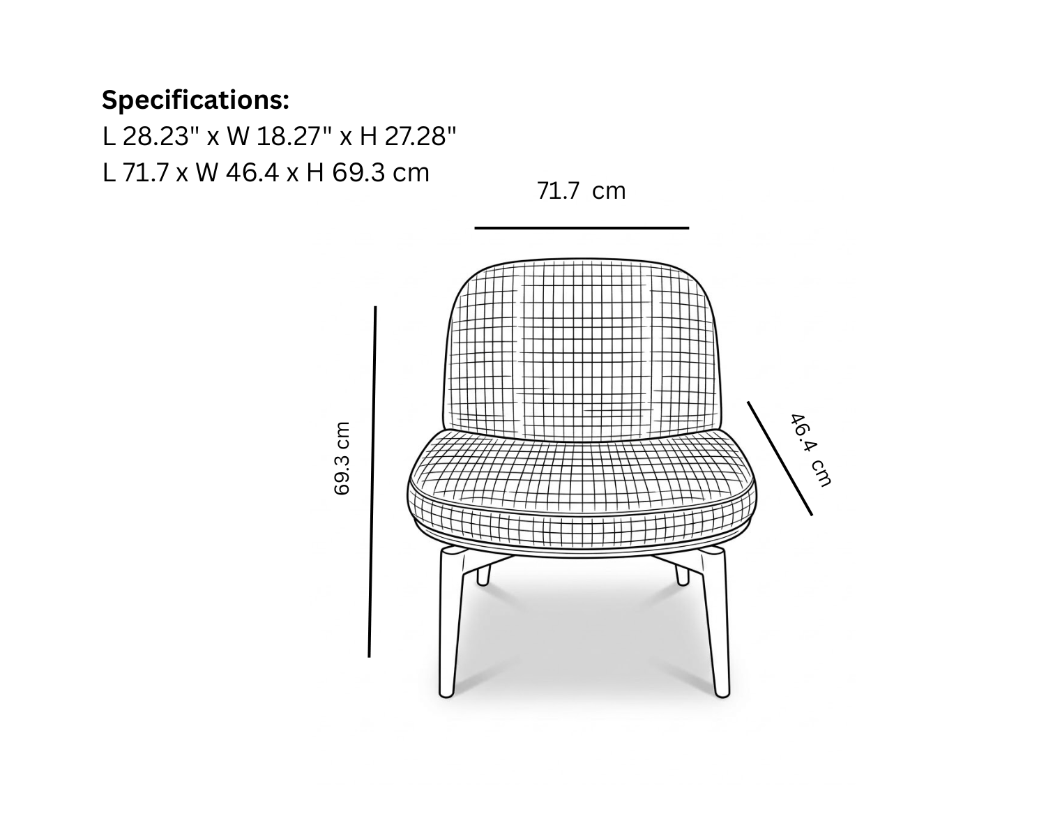 Shelf Single Seater Chair