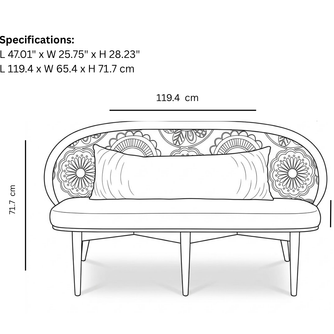 Shelf Double Seater Sofa
