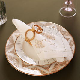 Rattan Napkin Ring Set of 4