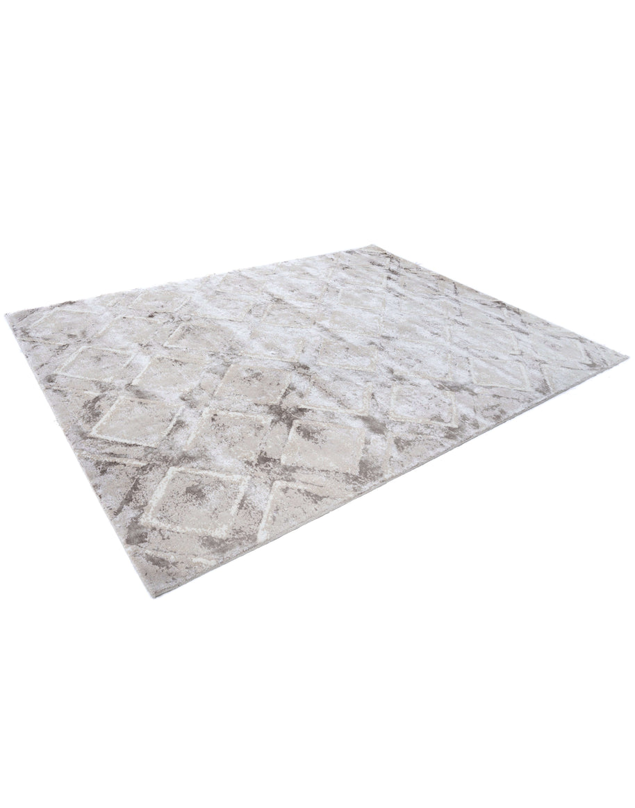 C A Z A D O R luxury handmade rug by Cherom, modern beige New Zealand wool rug with contemporary design.