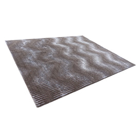 B E R N I N I luxury handmade rug by Cherom, New Zealand wool, modern design in neutral tones.