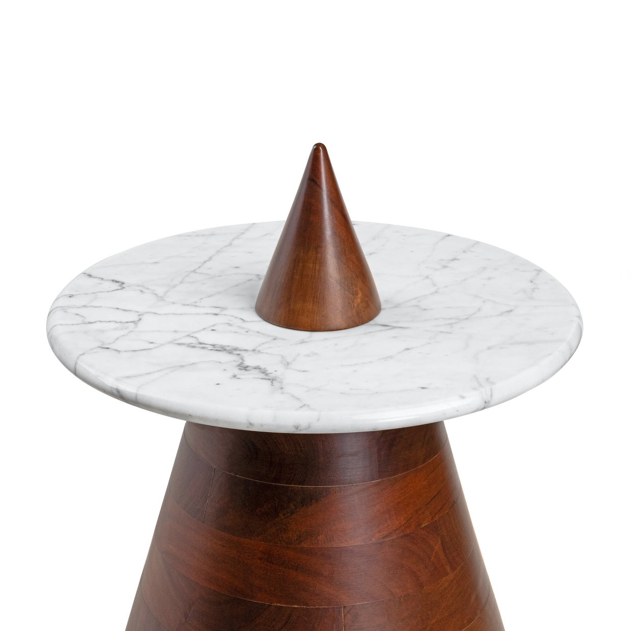 Pyramid table - Statuario