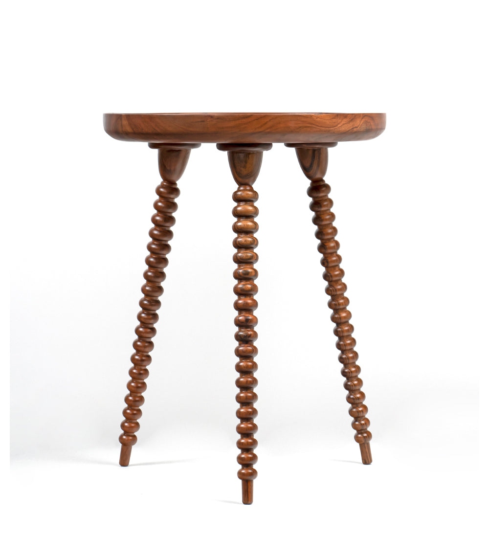 Trio Walnut Side Table
