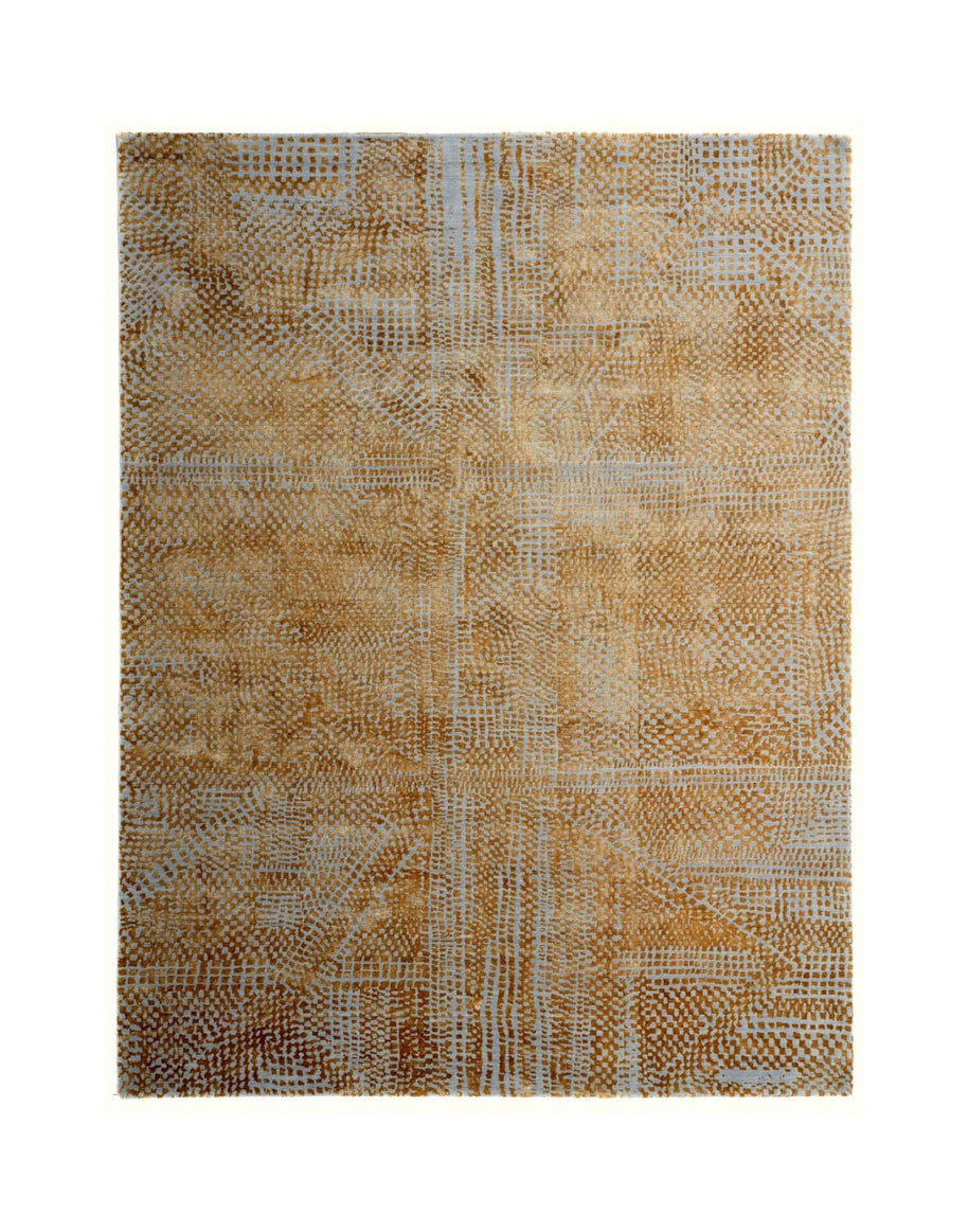 M O R I T Z luxury handmade rug by Cherom in multicolor bamboo silk and wool.