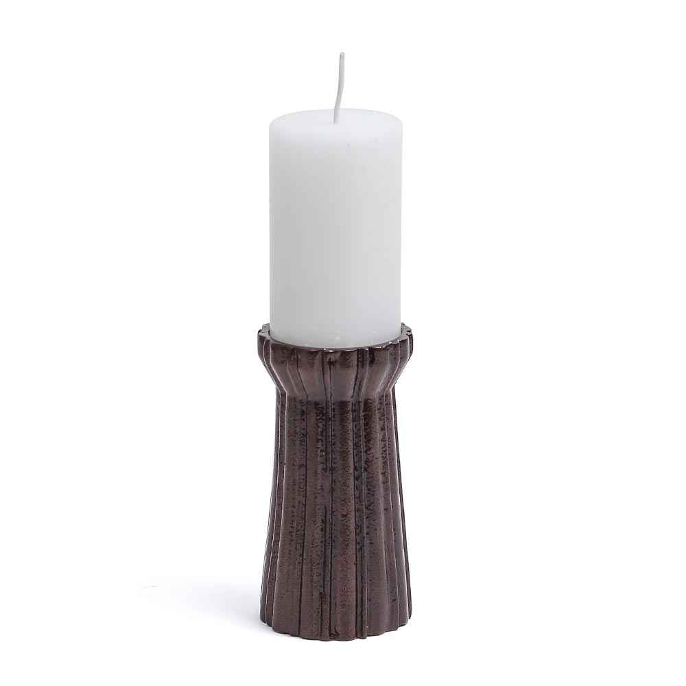 Qutub Copper Candle Stand - M