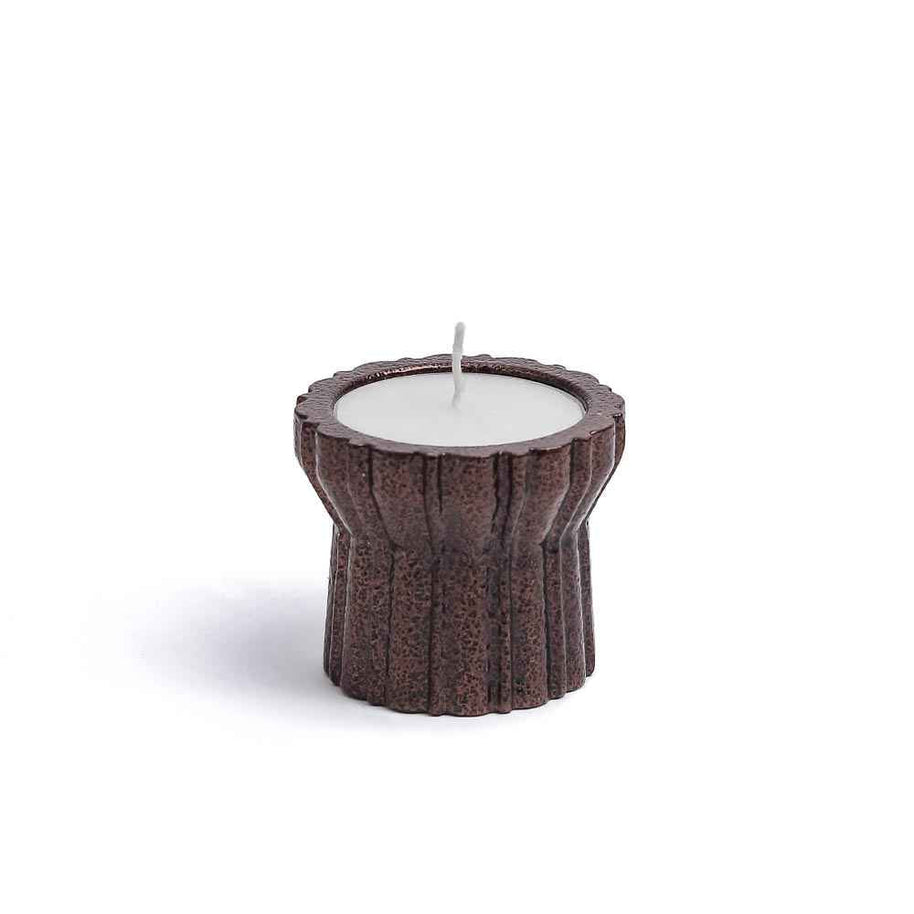 Qutub Copper Candle Stand -T light