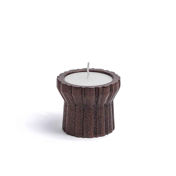 Qutub Copper Candle Stand -T light