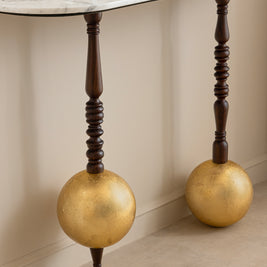 Globule Gold Leafing Console