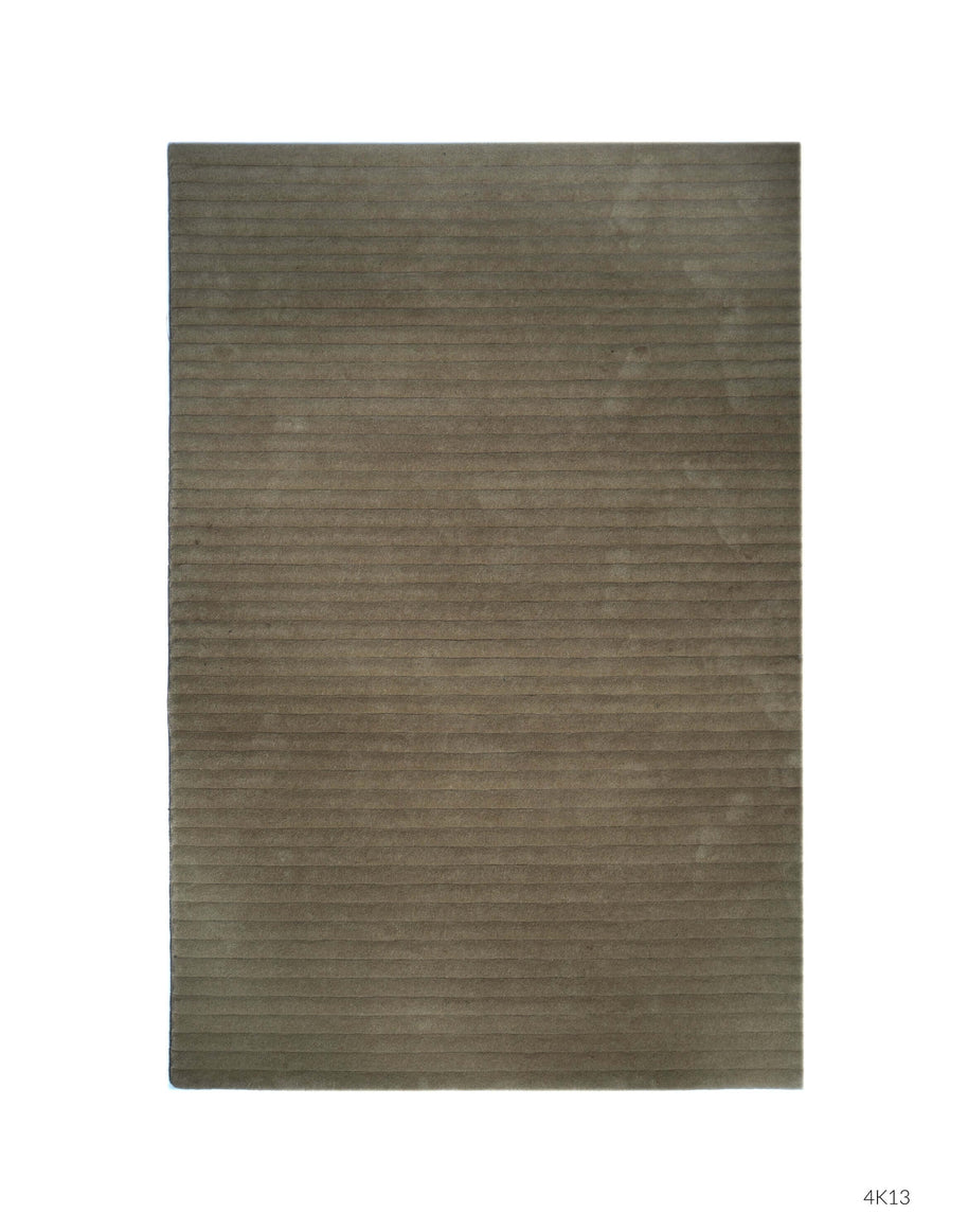 S C U L P T E D - C O R D U O Y luxury handmade rug by Cherom, New Zealand wool, contemporary design, muted tones.