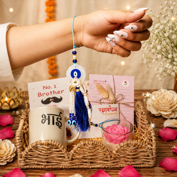 Artecasa Bhai Divine Bond Rakhi Hamper | Premium Raksha Bandhan Gift Hamper - https://artecasa.in/