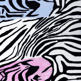 Labyrinth Black & White NZ Wool 5.5x4 feet Rectangle Rug - I MEAN DESIGN