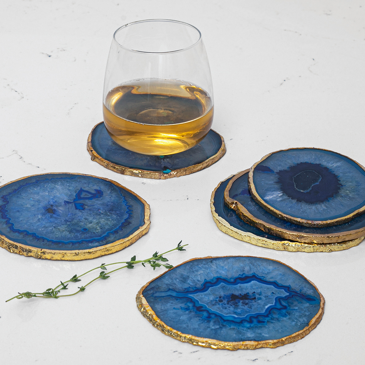 Semi Precious Coasters Set of 4