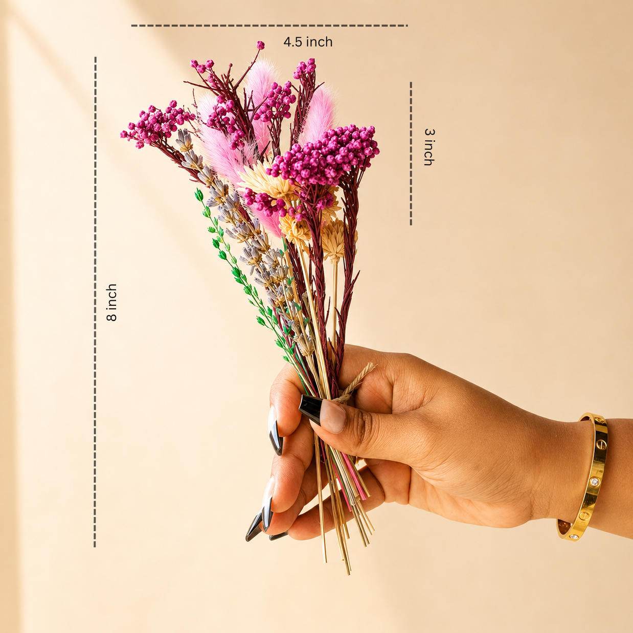 Blush Bloom Pink Vase with Dried Flowers | Decorative Home Décor Vase - https://artecasa.in/