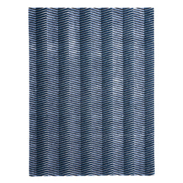 E L L I P S E luxury handmade rug by Cherom, navy New Zealand wool, contemporary design.