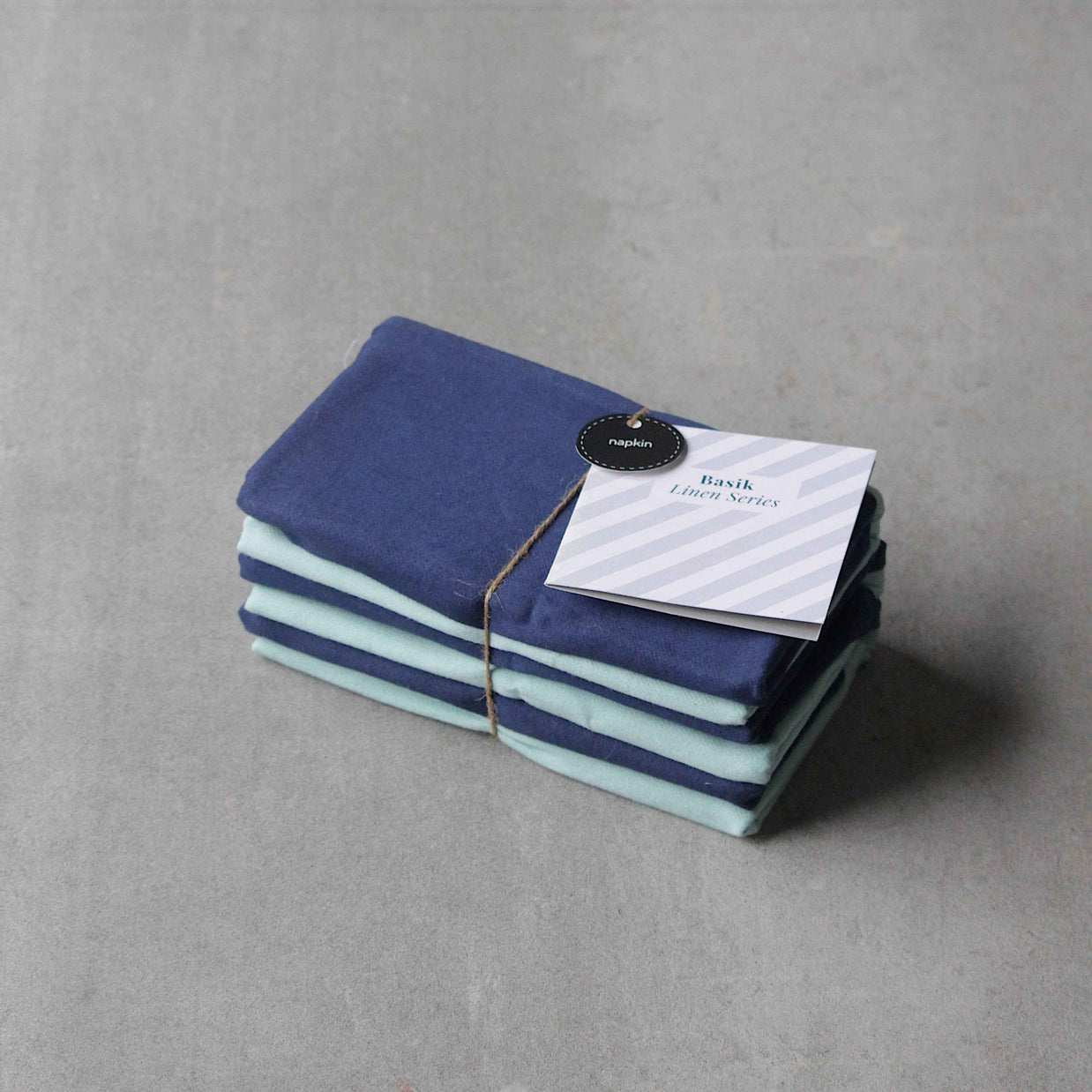 Basik Napkin - Aqua (Set of 6)