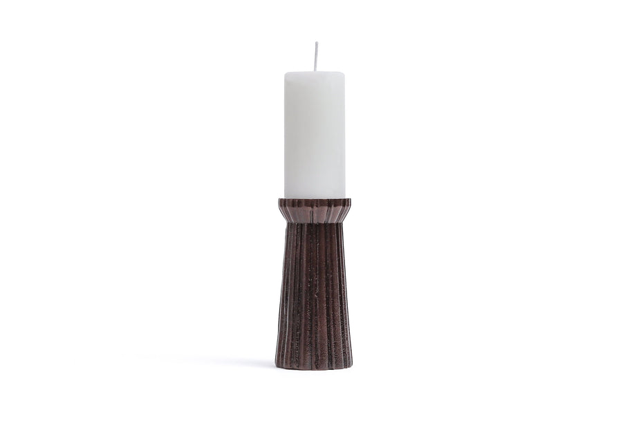 Qutub Copper Candle Stand - L - I MEAN DESIGN