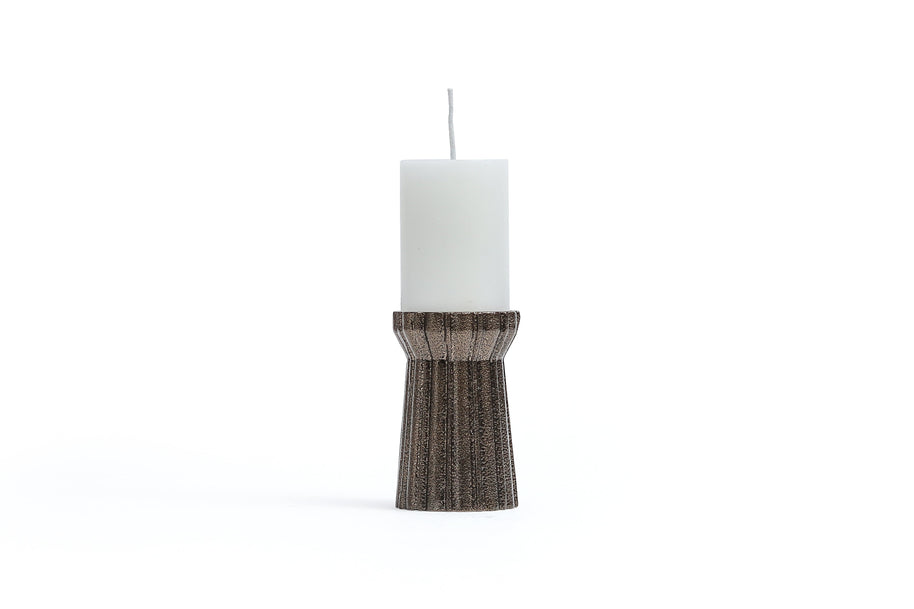 Qutub Gold Candle Stand - S - I MEAN DESIGN