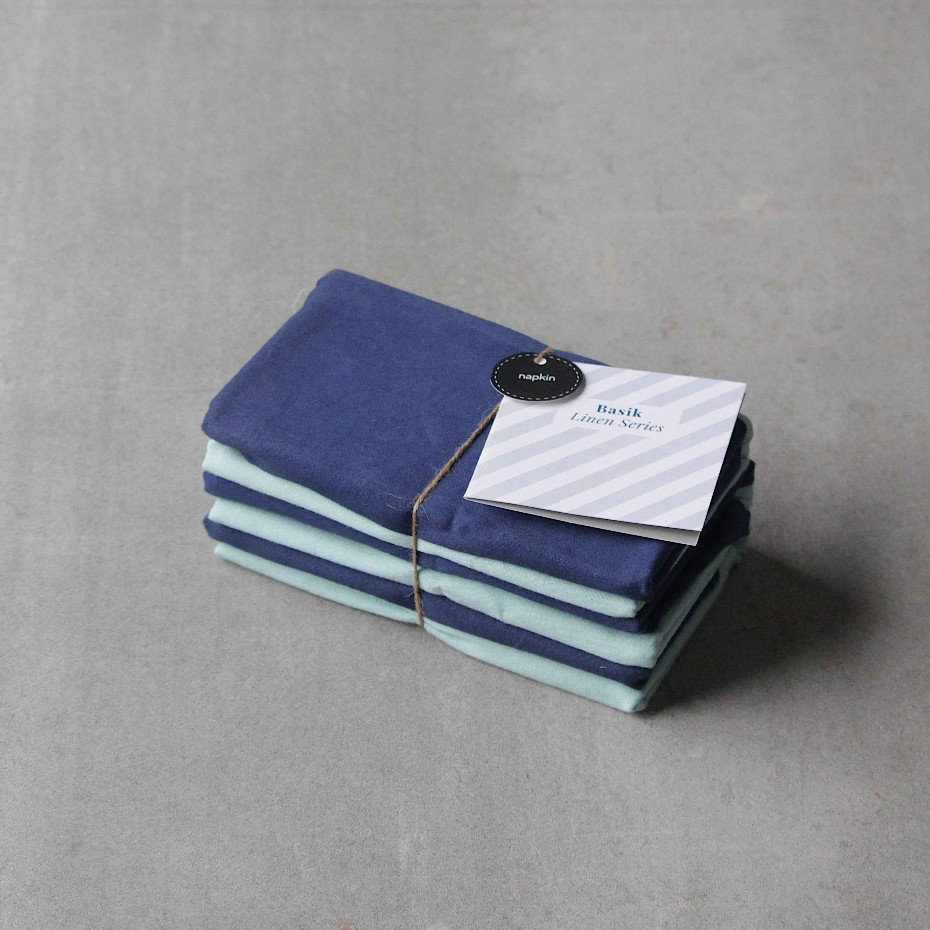 Basik Napkin - Aqua (Set of 6)