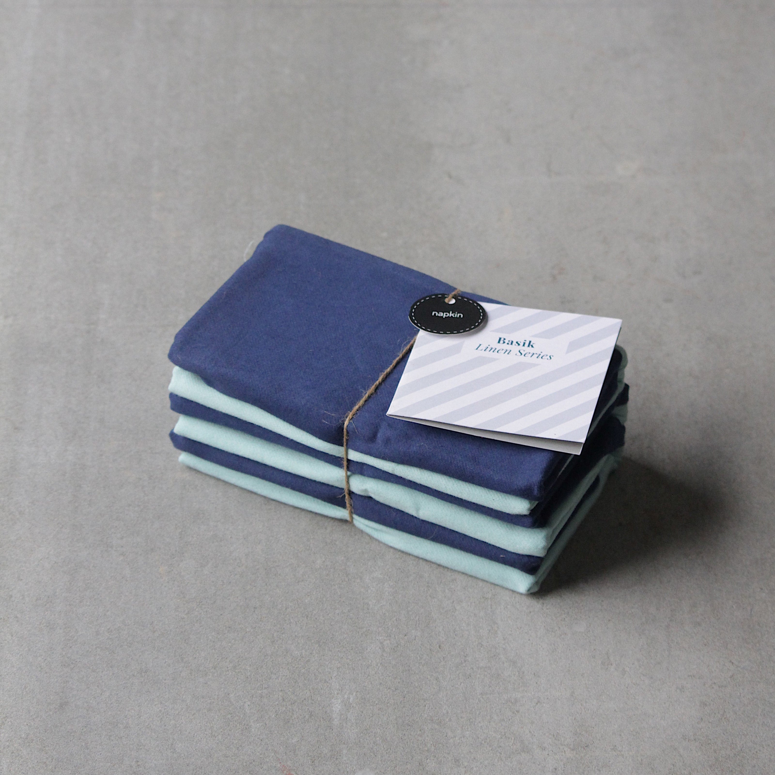 Basik Napkin - Aqua (Set of 6)