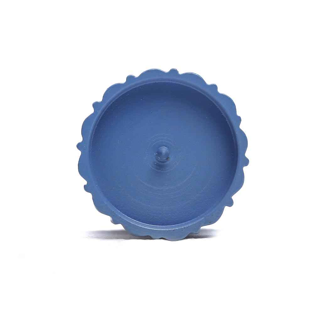 Qutub  azure blue candle stand - S
