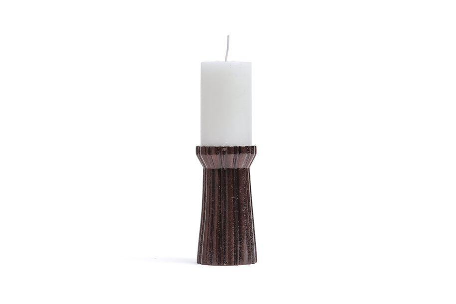 Qutub Copper Candle Stand - M - I MEAN DESIGN