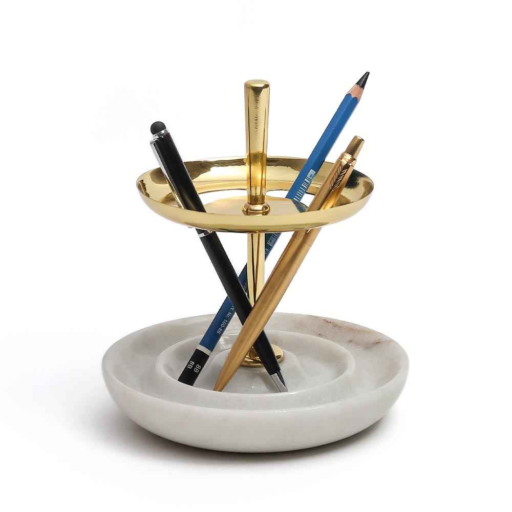 Bau Pen Stand - White pearl