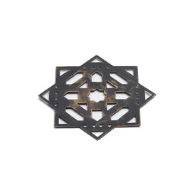 Mantra Coasters - brown verdigris set of 2