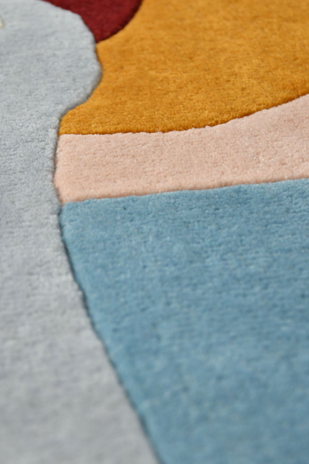 Lava Multicolour NZ Wool 6x6 feet Irregular Rug - I MEAN DESIGN